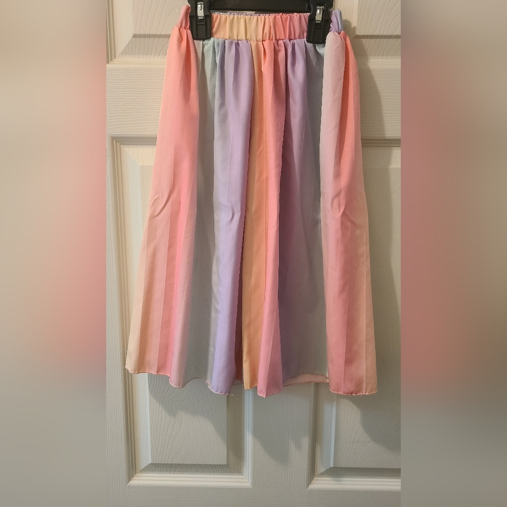 SHEIN Pastel Toddler Girl Wide Leg Pants
